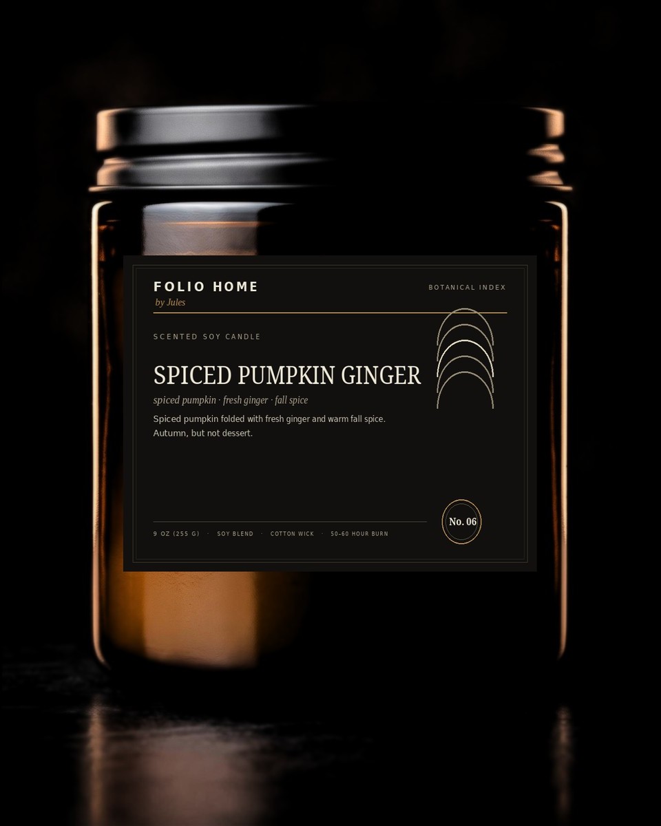 No. 06 Spiced Pumpkin Ginger candle