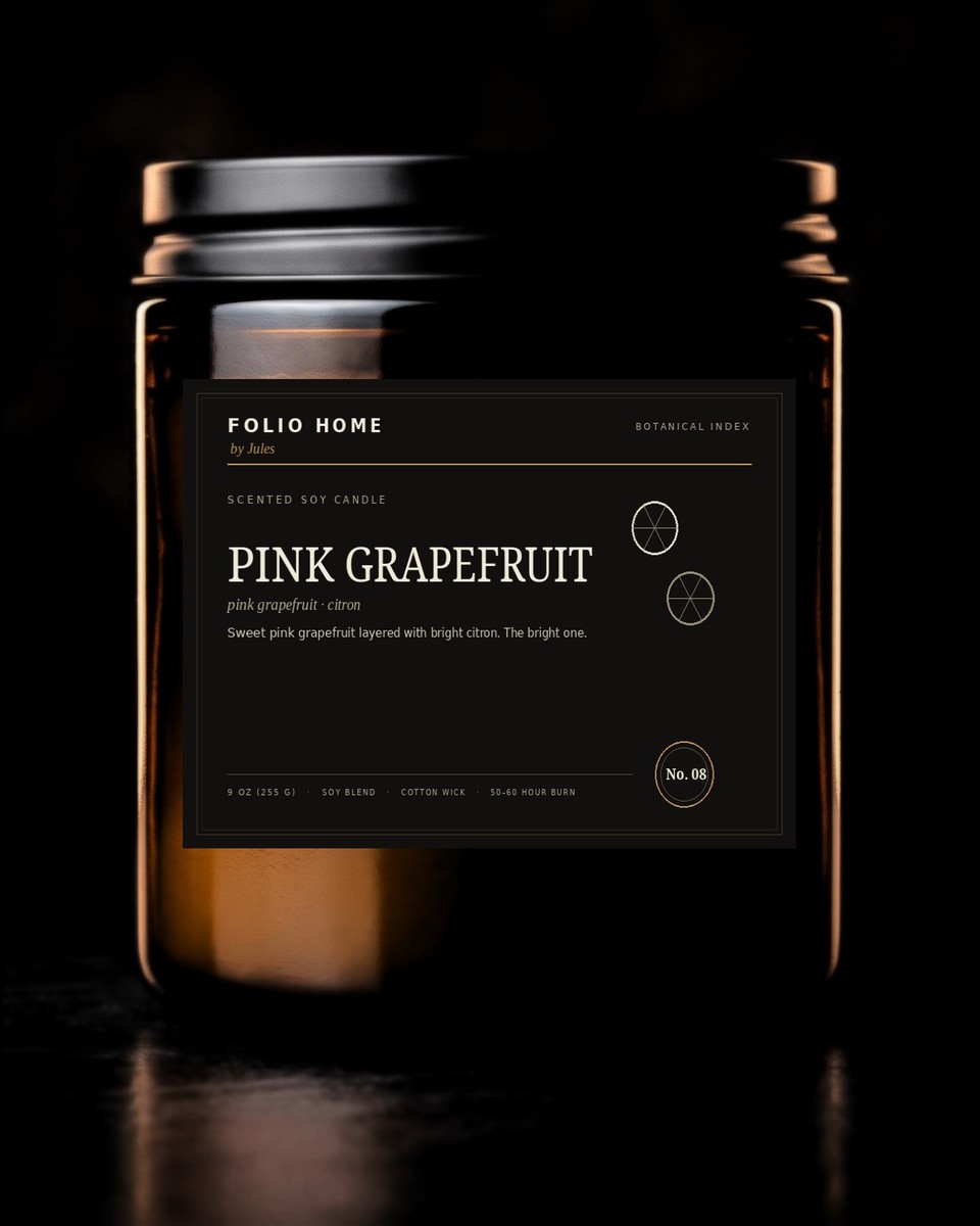 No. 08 Pink Grapefruit candle
