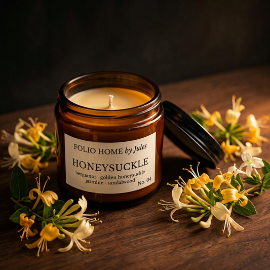 No. 04 Honeysuckle - Scented Soy Candle | Folio Home by Jules