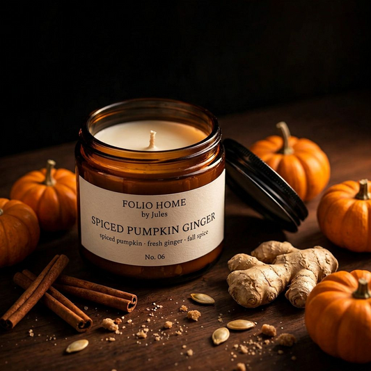No. 06 Spiced Pumpkin Ginger - Scented Soy Candle | Folio Home by Jules